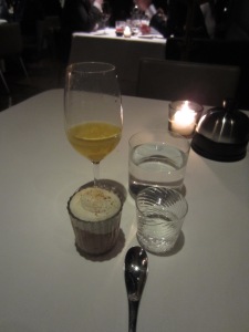 Mezcal and Chocolate Mousse to finish