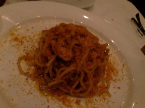 La Ciccia, San Francisco: Spaghetti with Bottarga and Spicy Oil